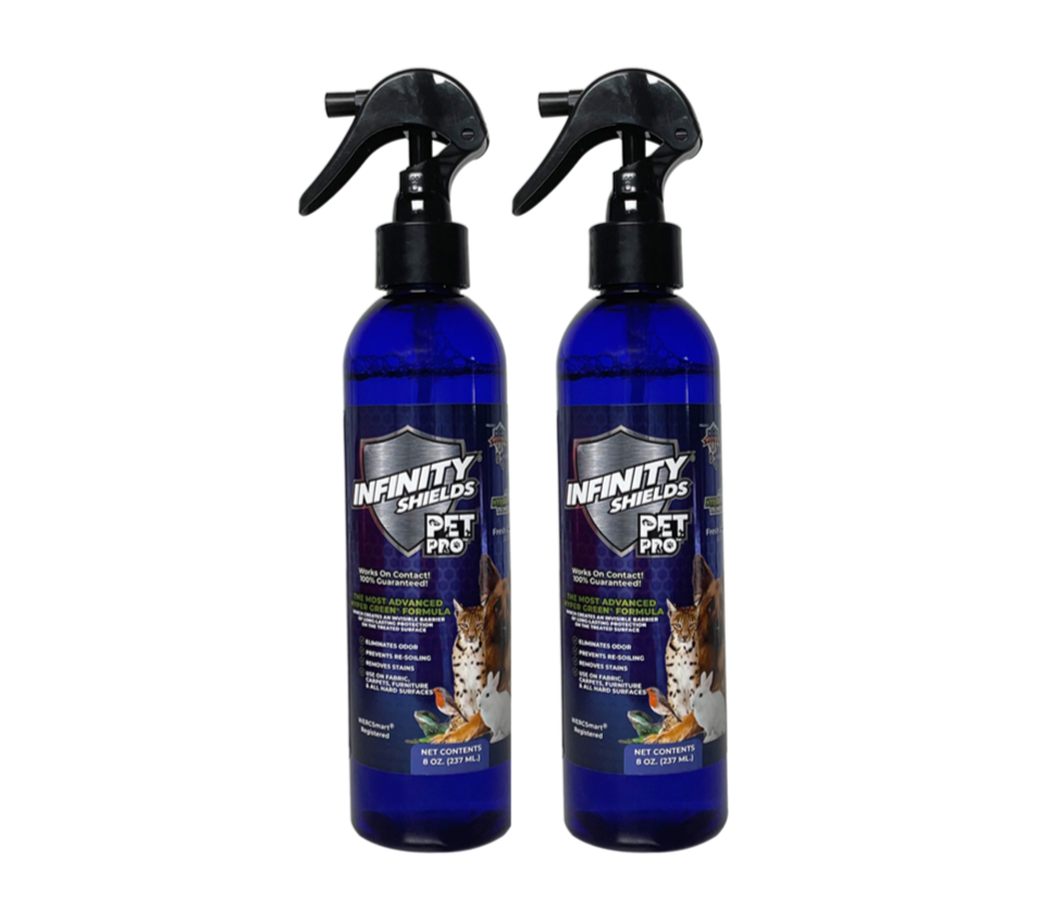 Infinity Shields Pet Pro | Odor & Stain Eliminator | Carpet Stain Remover | Hyper Green Long-Lasting Formula | 2-Pack 8oz • Fresh & Clean Scent - Hyper Green