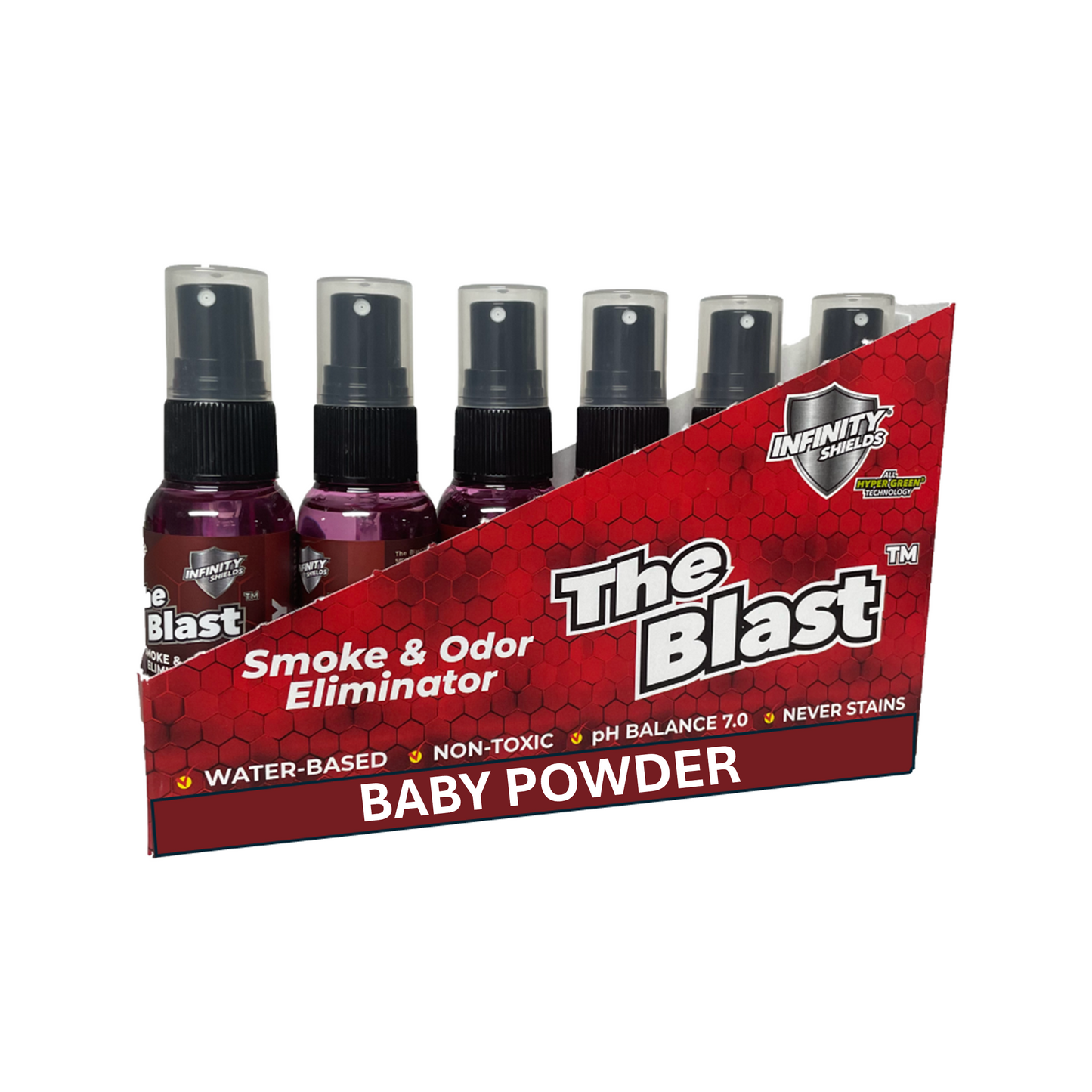 The Blast Smoke & Odor Eliminator | Six Pack Sleeves | Six • 1.67oz Mini Mist Bottles