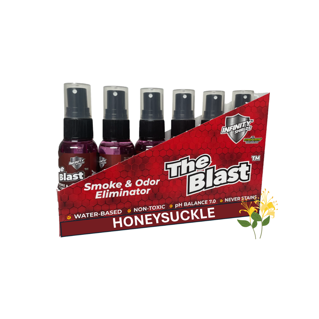 The Blast Smoke & Odor Eliminator | Six Pack Sleeves | Six • 1.67oz Mini Mist Bottles