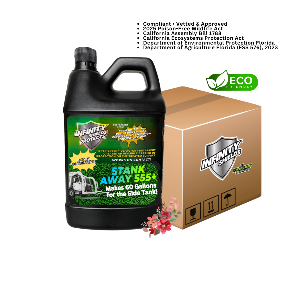 Stank Away Leachate & Tank Odor Concentrate | 555Plus Hyper Green® Tank & Pit Odor Eliminator | 65 oz Super Concentrate Case of 6