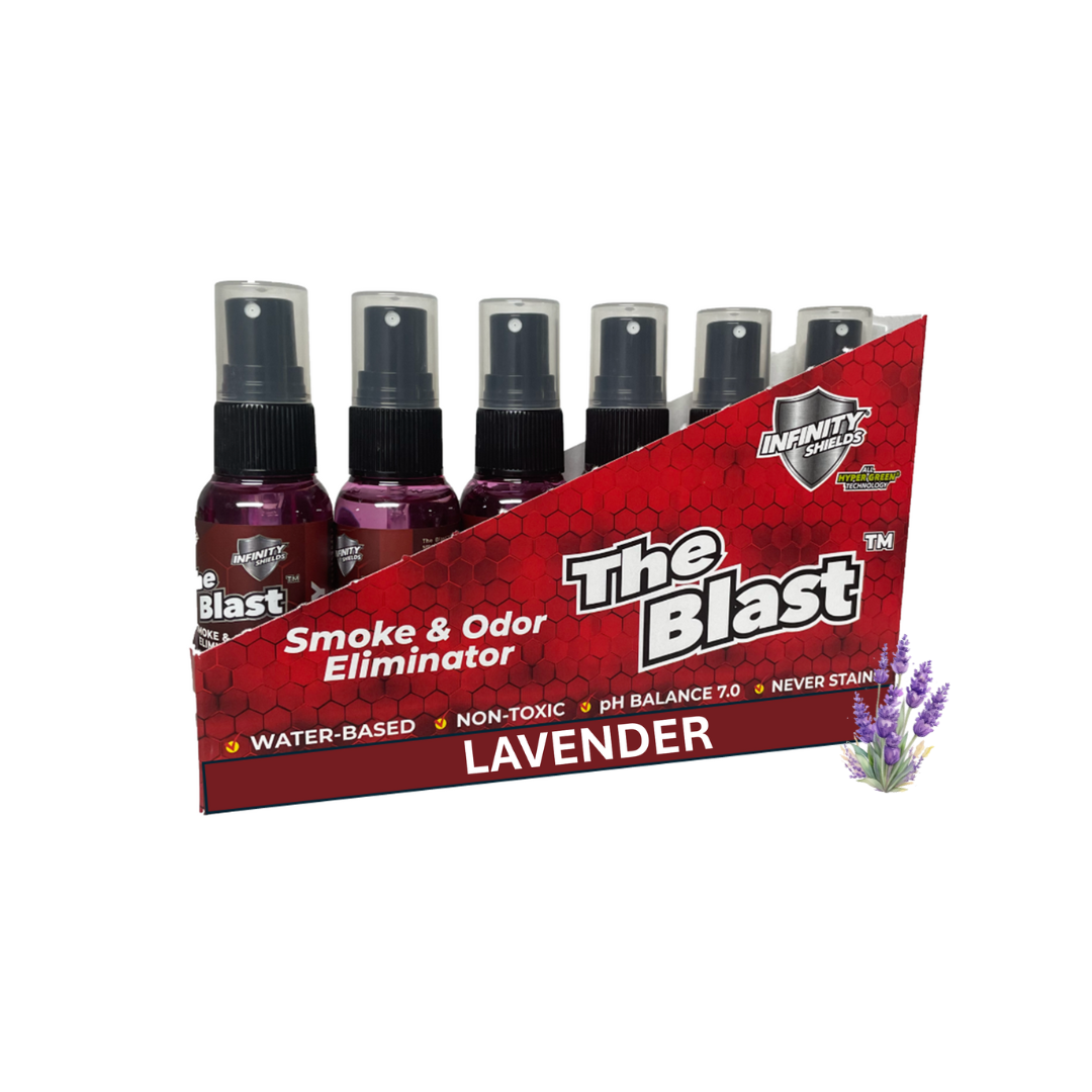 The Blast Smoke & Odor Eliminator | Six Pack Sleeves | Six • 1.67oz Mini Mist Bottles