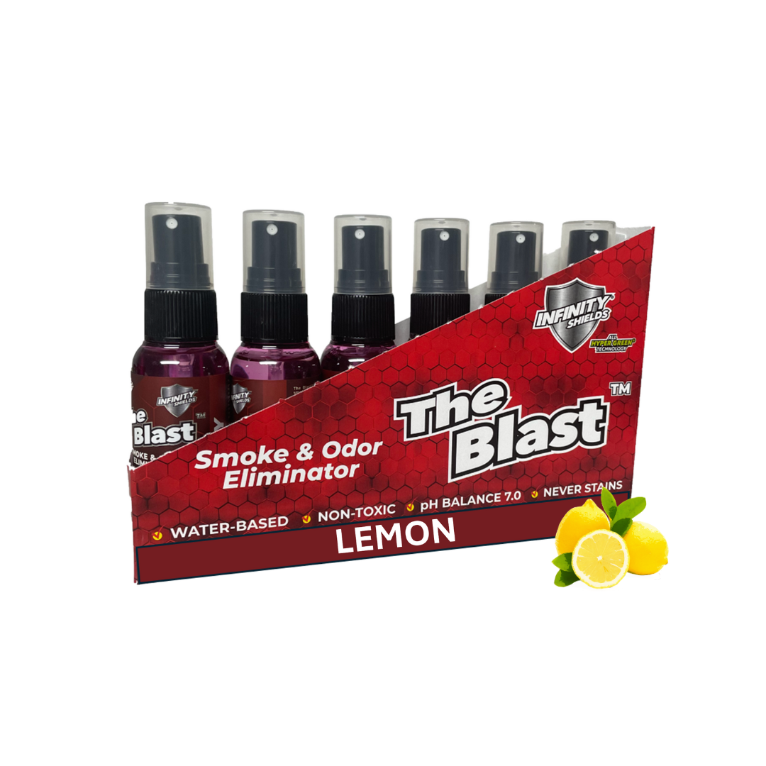 The Blast Smoke & Odor Eliminator | Six Pack Sleeves | Six • 1.67oz Mini Mist Bottles