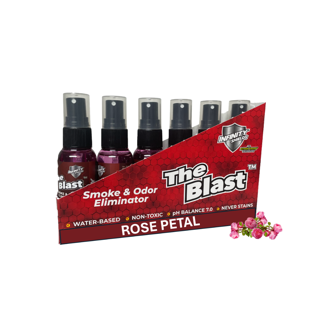 The Blast Smoke & Odor Eliminator | Six Pack Sleeves | Six • 1.67oz Mini Mist Bottles