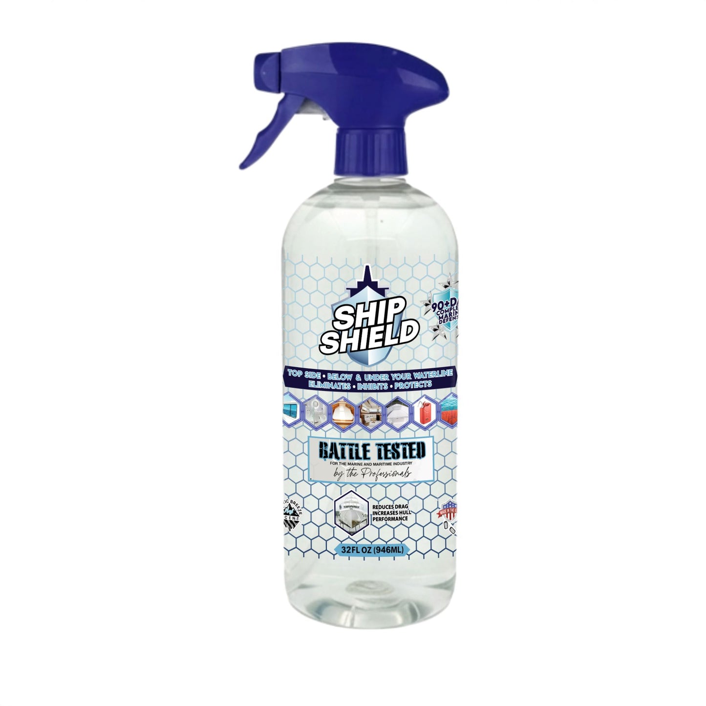 Eliminador de olores Infinity Shields Stank Away | 555 Plus Hyper Green® | Pulverizador remoto con jarra de 128 oz