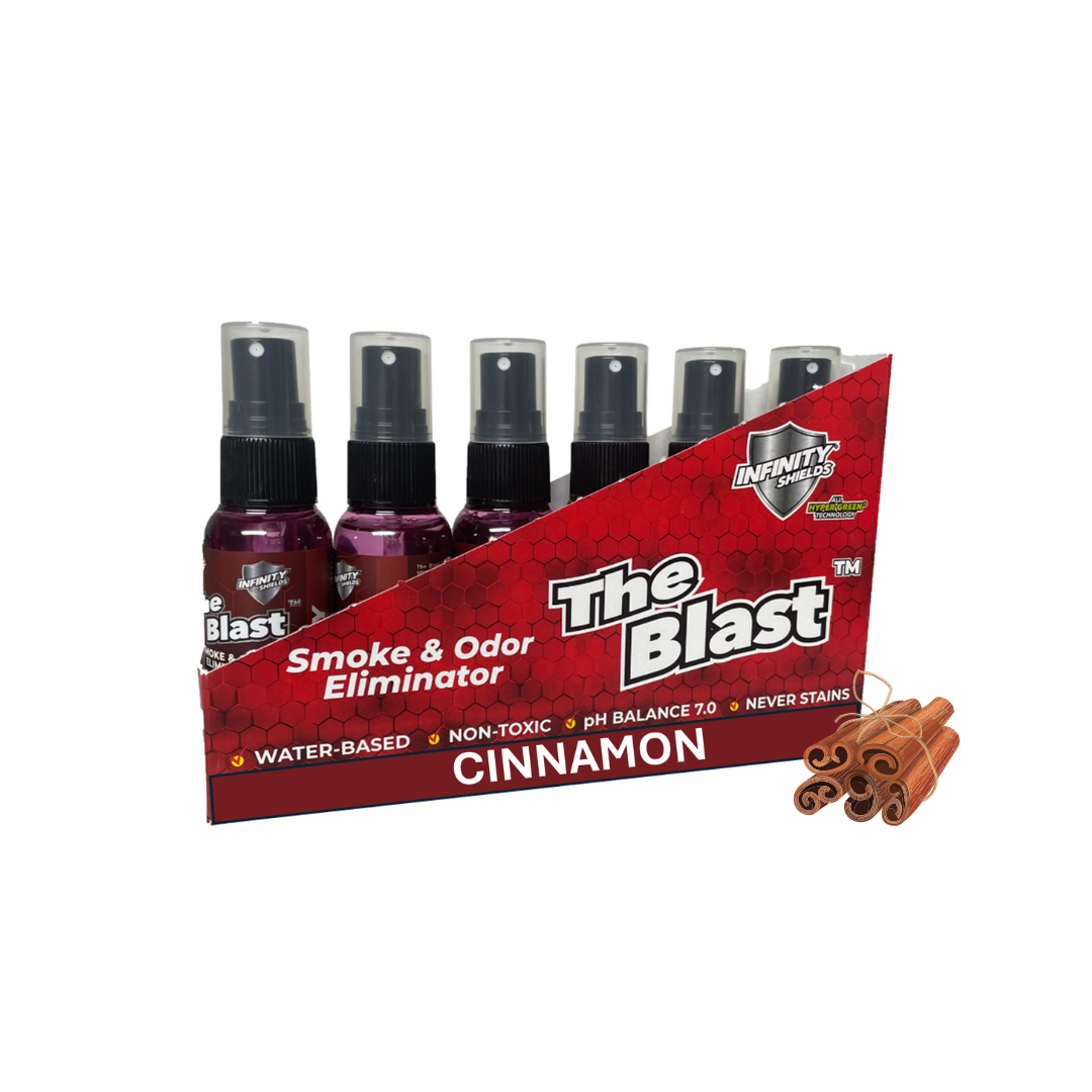The Blast Smoke & Odor Eliminator | Six Pack Sleeves | Six • 1.67oz Mini Mist Bottles
