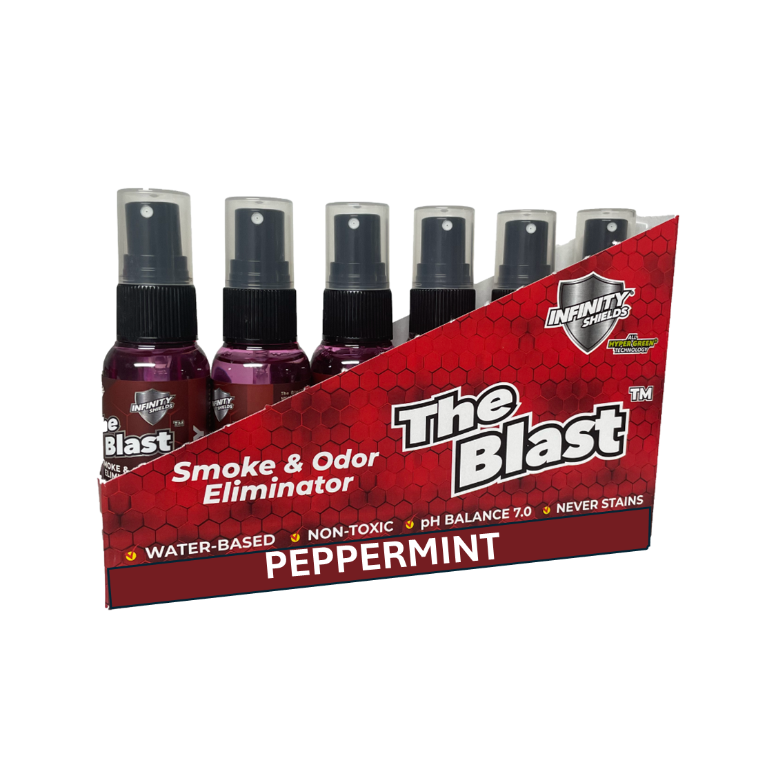 The Blast Smoke & Odor Eliminator | Six Pack Sleeves | Six • 1.67oz Mini Mist Bottles