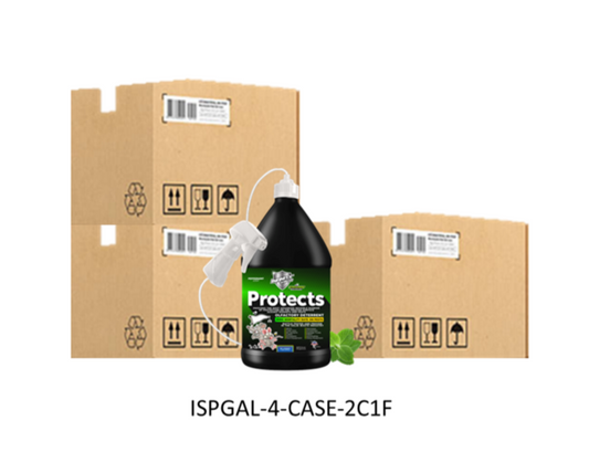 Infinity Shields Protects™ | Rodent Deterrent Spray | Hyper Green | Long-Lasting 1 Gallon Peppermint | Buy 2 Cases Get 1 Cases Free | 12-(1) Gallon Jugs Total With Remote Sprayers - Hyper Green