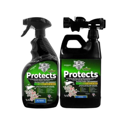 Infinity Shields Protects™ | Pest Deterrent Spray | Hyper Green | Long-Lasting Peppermint | Single 32 oz Trigger Spray