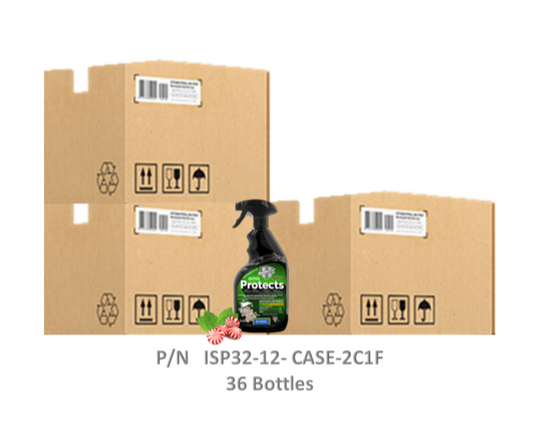 Infinity Shields Protects™ | Rodent Deterrent Spray | Hyper Green | Long-Lasting 32oz Peppermint | Buy 2 Cases Get 1 Cases Free | 36 Bottles Total - Hyper Green