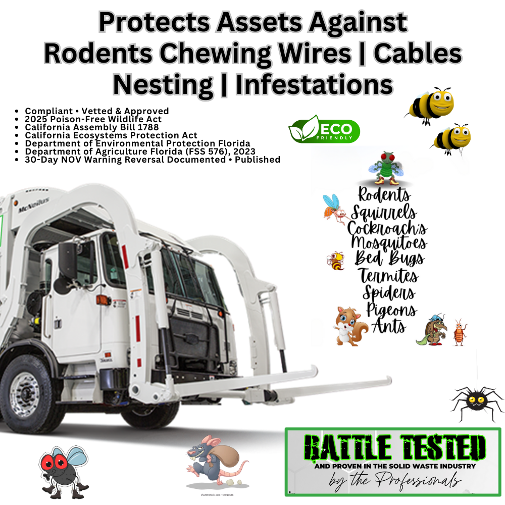 Rodent Deterrent Hyper Green • Infinity Shields Protects •  (1) 55 Gallon Drum Ready-To-Use  (Peppermint) 7  Scents
