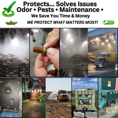 WM Odor Eliminator & Pest Deterrent  • Hyper Green •  STANK AWAY 555 Inside MRF Misting Concentrate 55 Gallon Drum (Freshness) 1000 to 1