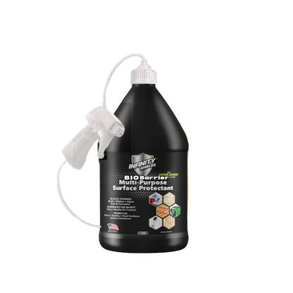 Protecteur multi-surfaces pour salle de bain Infinity Shields® | Prévient et bloque les taches de moisissures. Parfumé, longue durée. 1 gallon.