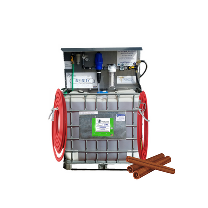 Infinity Shields Protects 275 Gallon Concentrated Tote With Attached Dilution System | Makes 3000 Ready-To-Use Gallons
