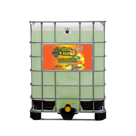 Citrus+Aide™ • Citrus Tree Surface Protectant | Eco-Friendly Defense Against Citrus Greening (HLB) | Hyper Green® | 330 Gallon Concentrated Tote | Peppermint