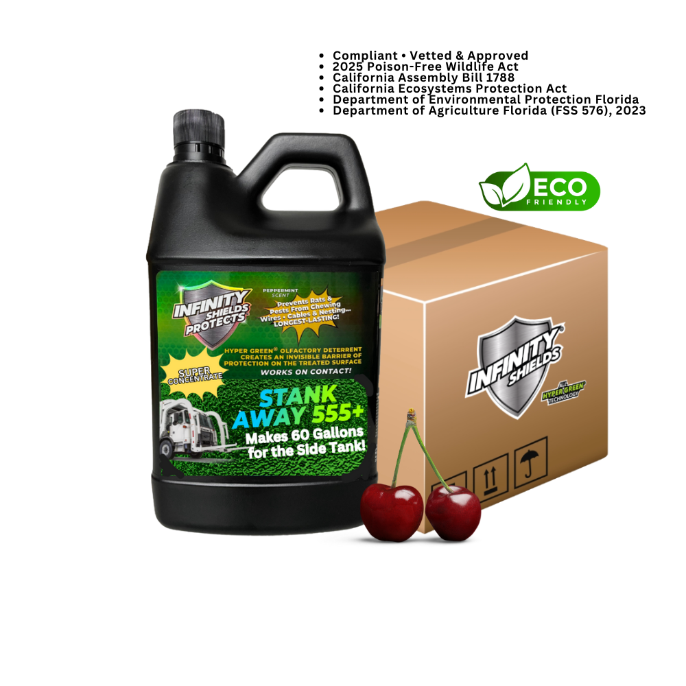 Stank Away Leachate & Tank Odor Concentrate | 555Plus Hyper Green® Tank & Pit Odor Eliminator | 65 oz Super Concentrate  Case of 6
