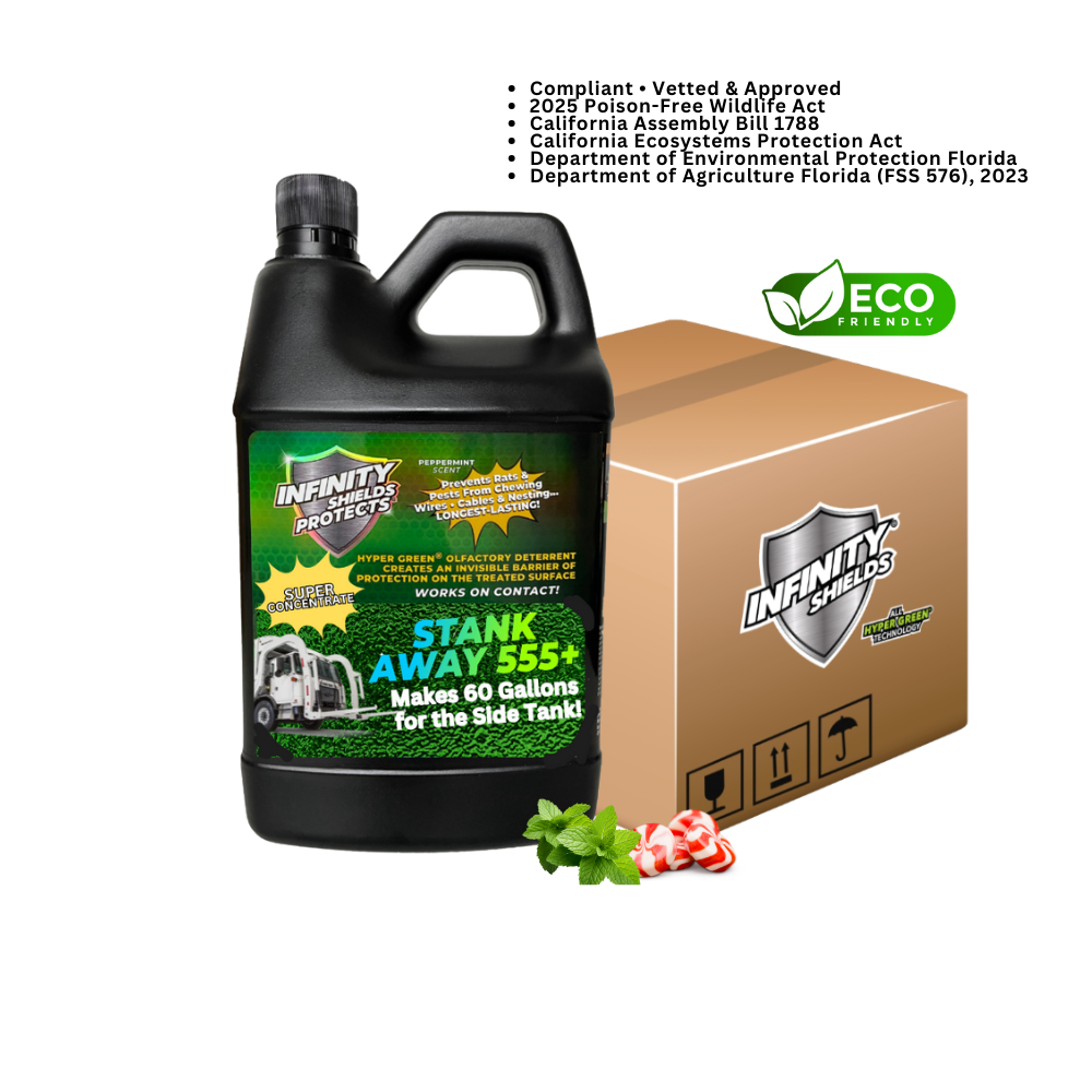 Stank Away Leachate & Tank Odor Concentrate | 555Plus Hyper Green® Tank & Pit Odor Eliminator | 65 oz Super Concentrate  Case of 6