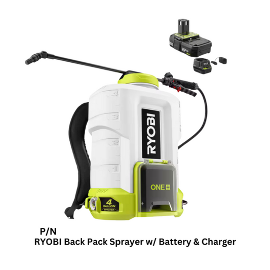 RYOBI Back Pack Sprayer Holds 4 Gallons of Protects Approved Chemical Supplier