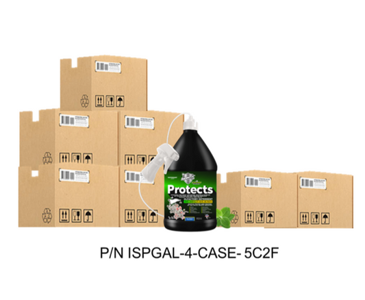 Infinity Shields Protects™ | Rodent Deterrent Spray | Hyper Green | Long-Lasting 1 Gallon Peppermint | Buy 5 Cases Get 2 Cases Free | 28-(1) Gallon Jugs Total - Hyper Green