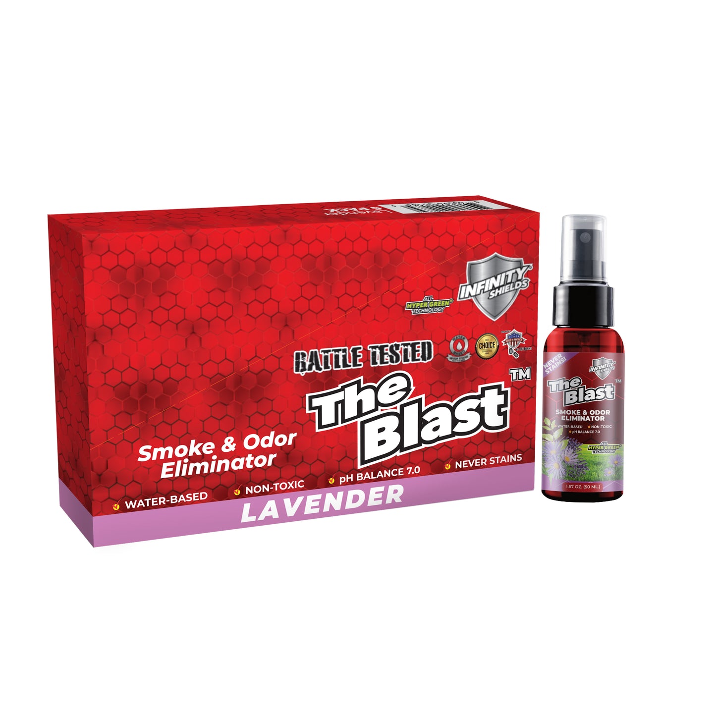 The Blast Counter Display Pack 5 Sleeves 6 Mini Mist Bottles Per Sleeve | 30 Bottles  | Scented
