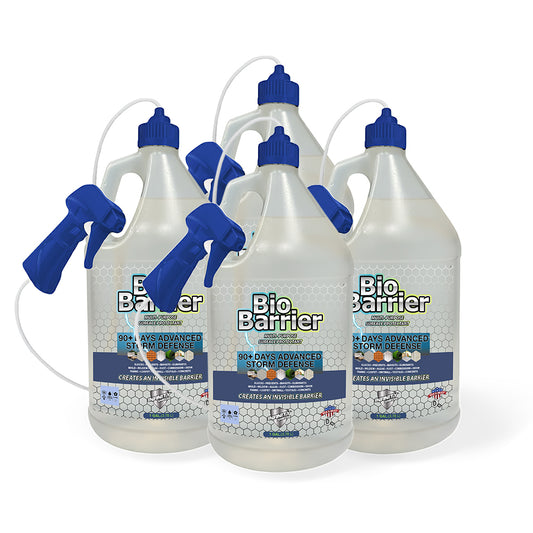 Bio-Barrier™ Multi-Purpose Surface Protectant – 90+ Day Defense | 128 oz Case of 4 with Remote Sprayers