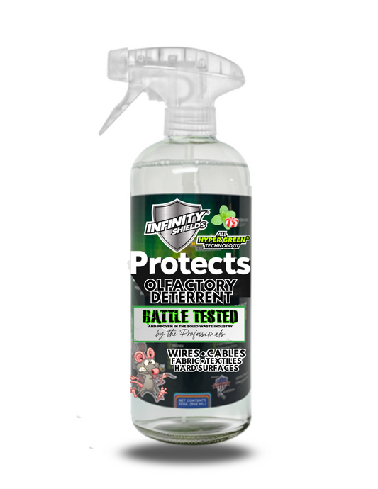 Infinity Shields Protects™ | Spray antiparasitaire | Hyper Green | Menthe poivrée longue durée | À l'unité