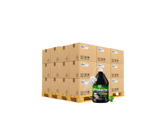 Infinity Shields protege | Spray disuasivo de roedores | Hiperverde | Pulverizador remoto de jarra de 128 oz de larga duración Menta | Palet 45 Cajas 180 Jarras