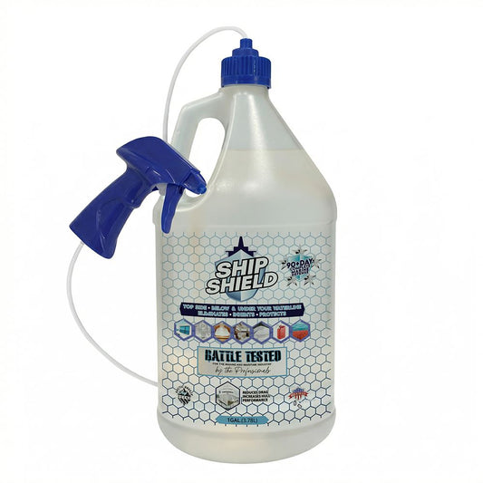 Ship Shield Complete Marine Surface Protectant  Artic Blast Scent One Gallon Jug w/ Remote Sprayer