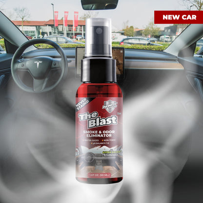 El eliminador de humo y olores explosivos | Paquete de 6 fundas | Mini botellas de niebla de 1,67 oz | Aromas variados